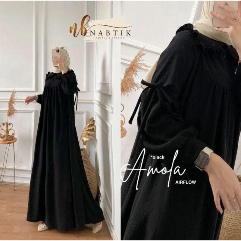 GAMIS AMOLA BAHAN CRINGKLE LD 110/GAMIS WANITA CRINGKLE