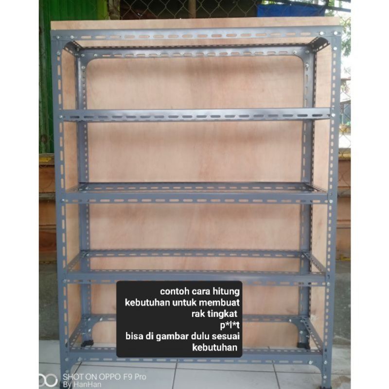 besi siku lubang 3,5x3,5,1mm.  per 1 batang