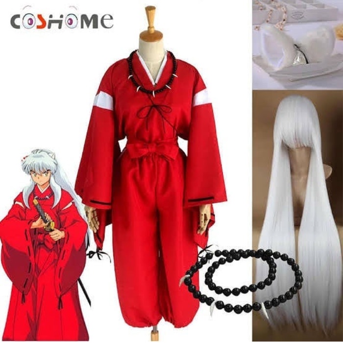 Coat Kikyo Inuyasha Costume Cosplay / Kostum