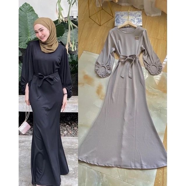 Nadine mermaid dress | gamis wanita | dress hits wanita