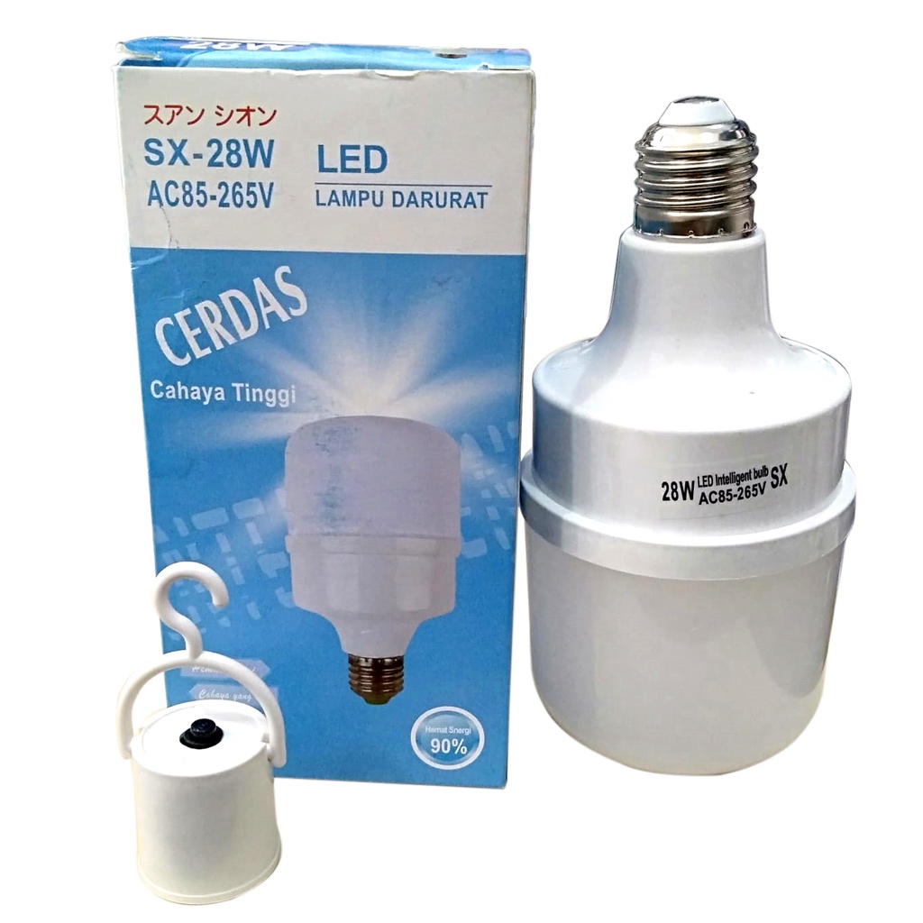 Lampu Bohlam LED Otomatis Emergency 28W Lampu Darurat Hemat Energi