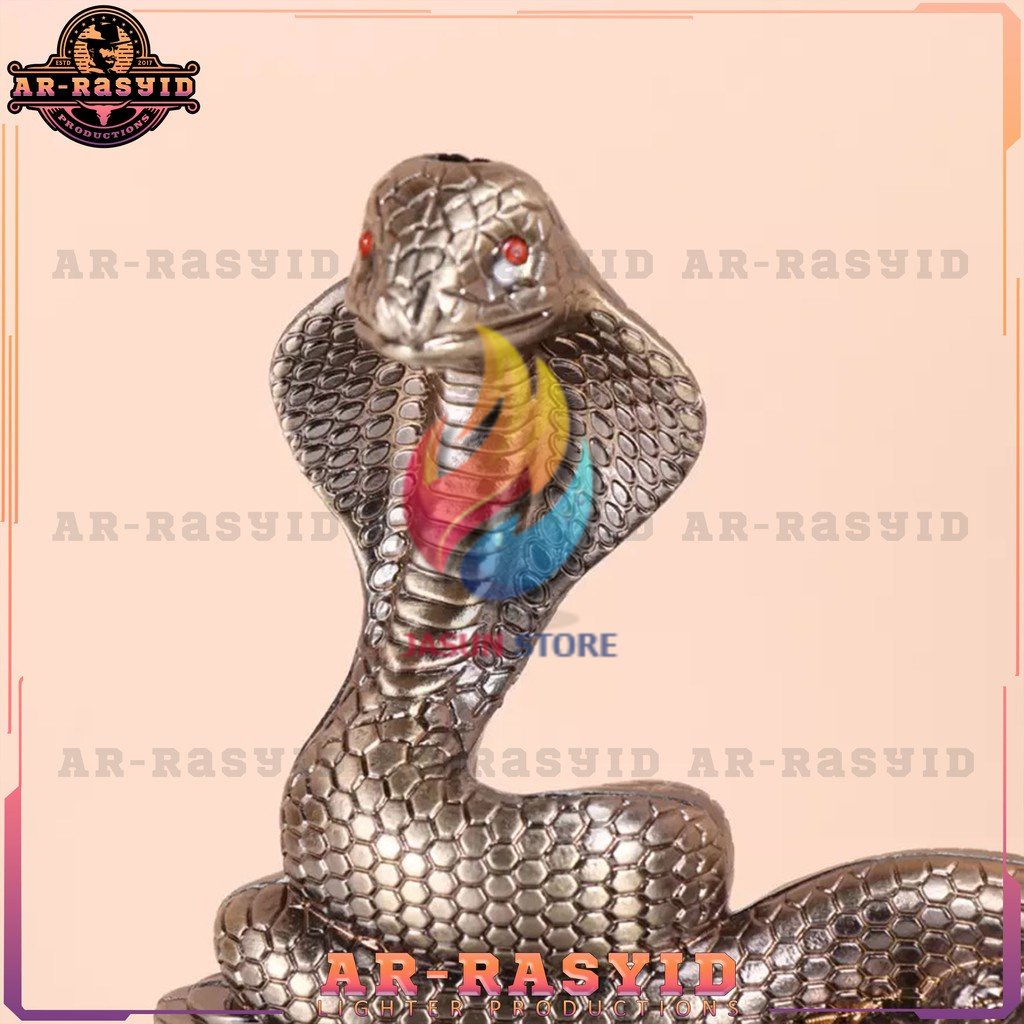 BISA COD! Asbak Korek Api Gas Ular Kobra Snake Cobra Dinghao DH-8882