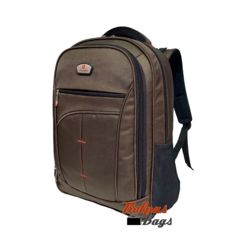 Polo Ace tas ransel pria/ tas kerja laptop backpack 9075 17 inchi