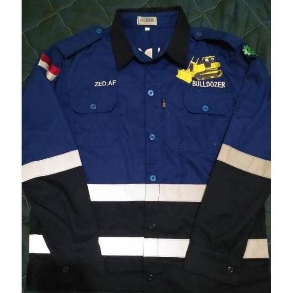Kemeja Pria Wanita Dewasa Remaja Safety Panjang Baju Kerja Proyek
