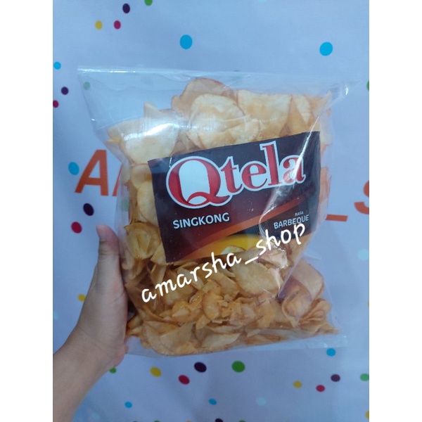 

Snack kiloan Qtela keripik singkong Cemilan Original, EXP panjang di jamin Aman