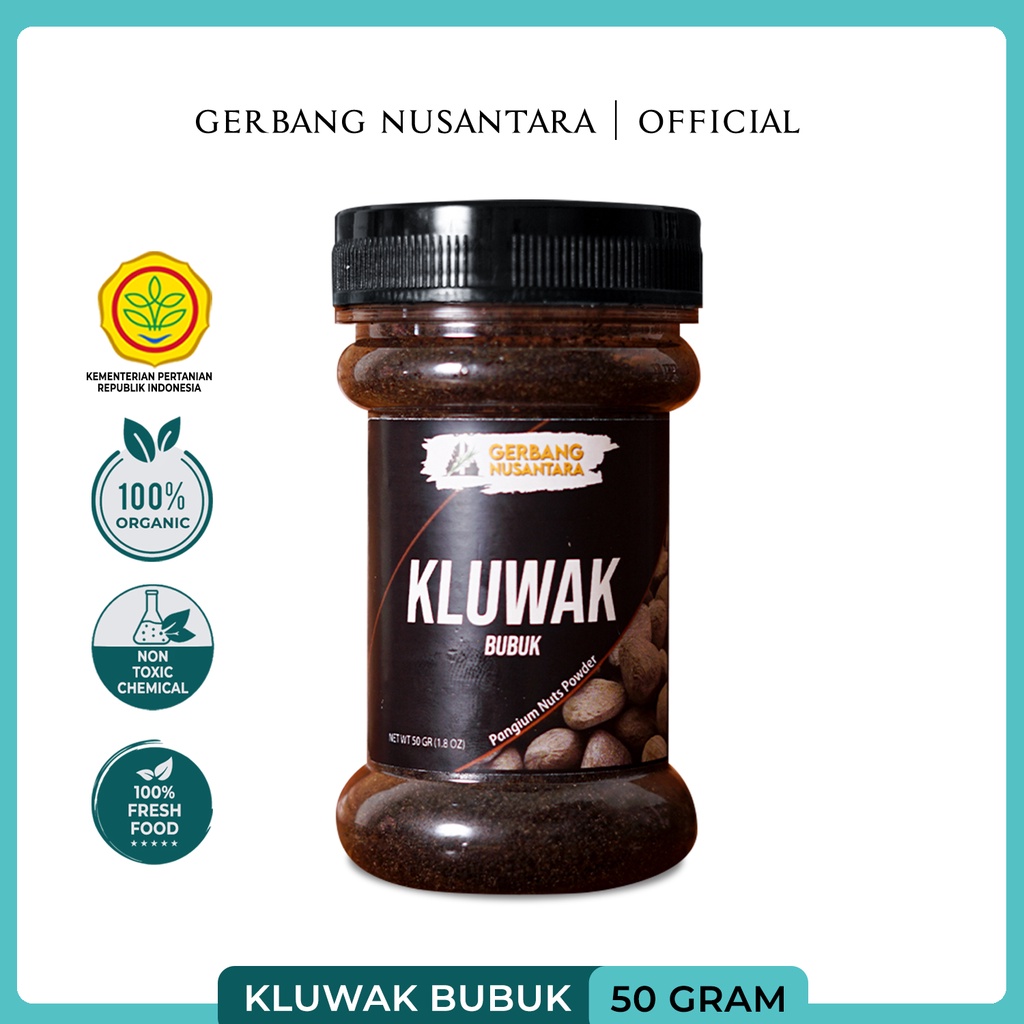 BUMBU DAPUR KLUWAK BUBUK-REMPAH GERBANG NUSANTARA- BUBUK MURNI PANGIUM NUTS POWDER 50gr