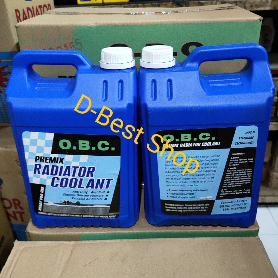 Air radiator coolant OBC cairan Hijau - 5 LITER