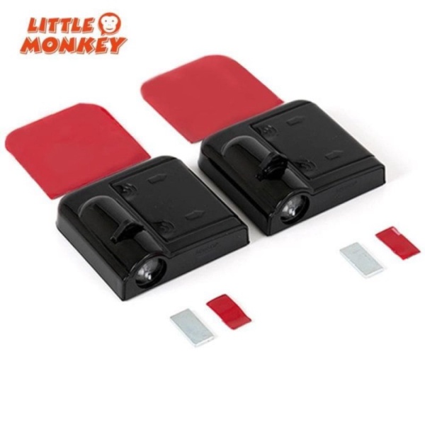 Promo 2pc Wireless Car LED Door Courtesy Light Logo Projector Lamp tengkorak Berkualitas