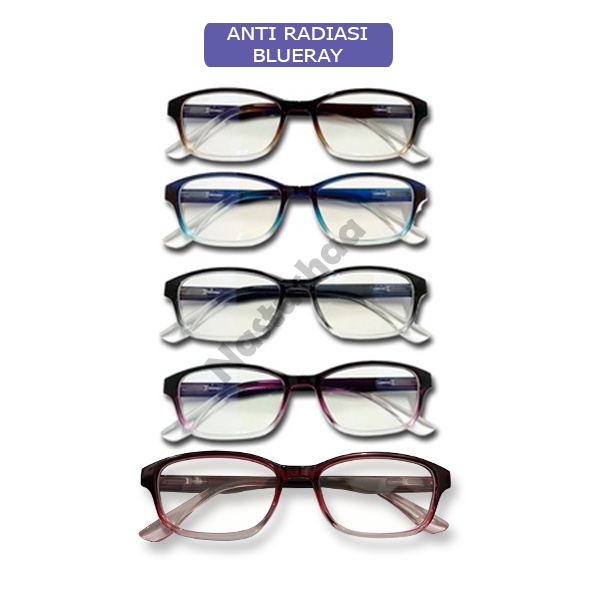 Kacamata Anti Radiasi (Design Korea) Pria dan Wanita Kacamata Blueray Kacamata Fashion Anti Radiasi Sinar Biru Komputer Hp Eyeglasses Protection Lensa Blue Light Blocking Unisex Kacamata Dewasa Normal Transparan