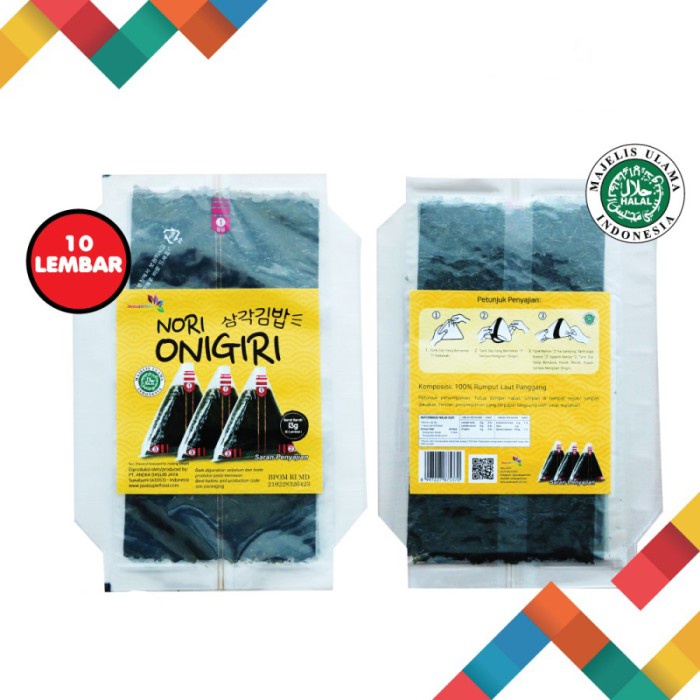 

Java Super Food Nori I Nori Wrapper Onigiri Triangle - 10 Lembar