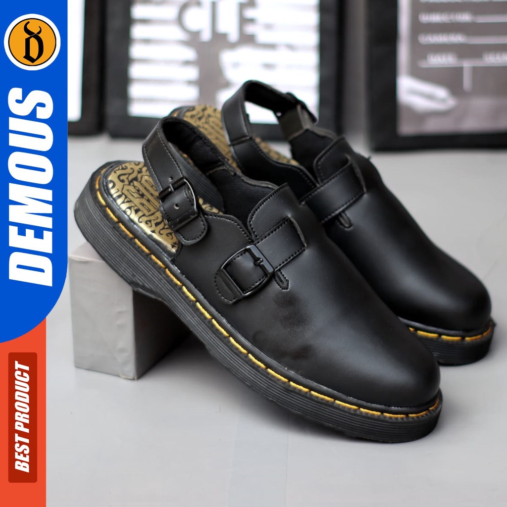 DEMOUS Blanka - Sandal Sepatu Docmart Sendal Slide Casual Pria