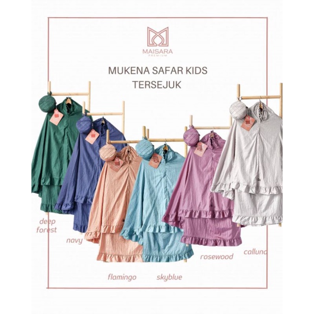 Mukena Safar Kids Maisara Premium / Mukena Parasut Dobby Anak