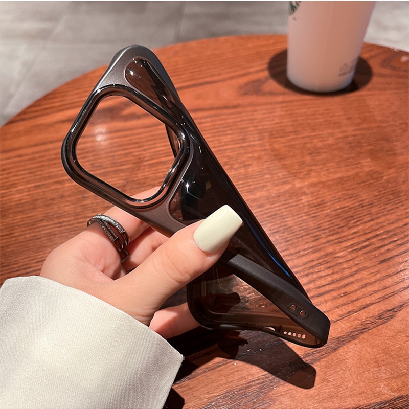 Jelly Bening Air Bag Phone Case Kompatibel Dengan IPhone 7Plus 8Plus X Xs XR Xsmax 11 12 13 14 Pro max Pencegah Jatuh Back Cover