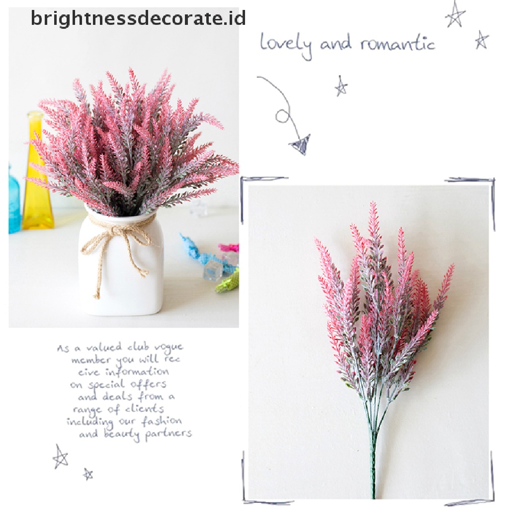 [Birth] 1bundle Romantic Provence Lavender Wedding Decor Vas Bunga Artifisial [ID]