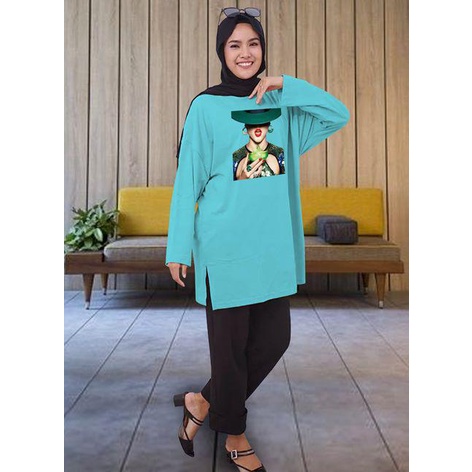 BLOUSE LENGAN PANJANG LD 130CM DTF CEWEK GELAS