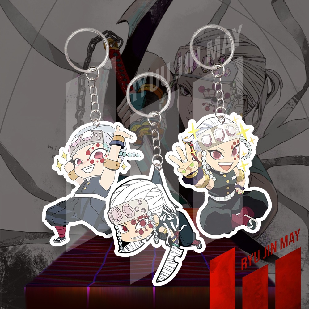 Gantungan Kunci / Keychain / Gantungan HP - Kimetsu - Uzui Tengen