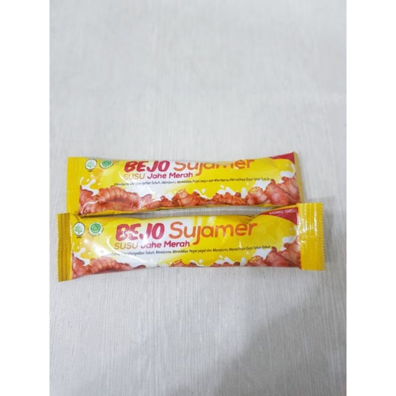 

Bejo Susu Jahe Merah Sachet / Pegal- Pegal / Daya Tahan Tubuh