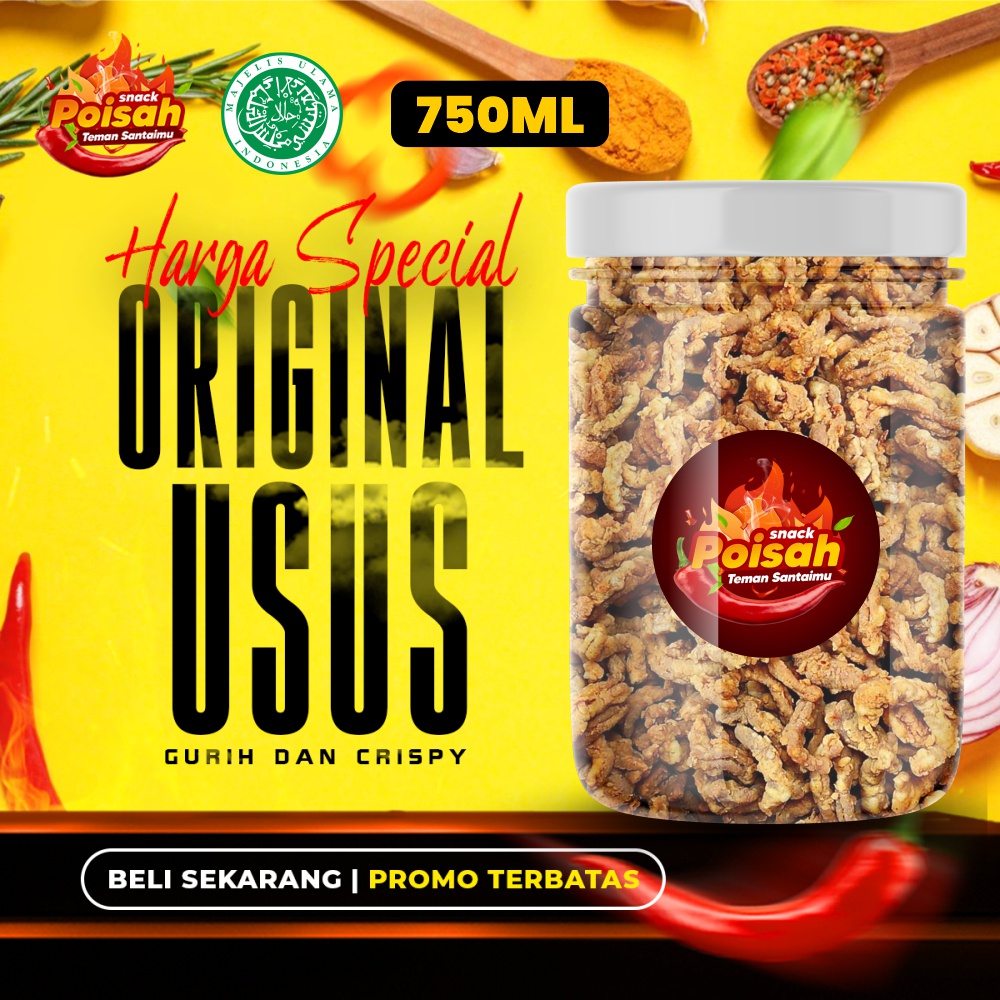 

SNACK POISAH - Usus Original 750ml Enak dan Bikin Nagih
