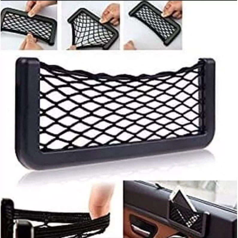 Kantong Jaring Storage Mini Interior Kabin Mobil Universal - Car Net Organizet Pocket