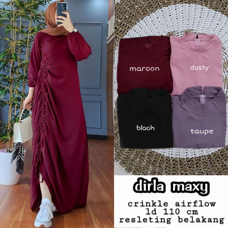 DRESS MUSLIM, Fashion Muslim, baju wanita, dress, gamis, Baju gamis, fashion wanita, Dirla Maxy