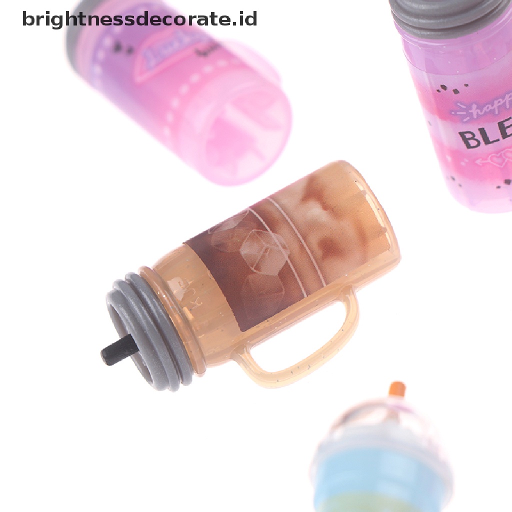 [Birth] 3pcs/set1: 12rumah Boneka Miniatur Botol Minum Jus Minum Boneka Mainan Dapur [ID]