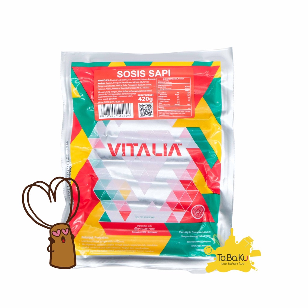 Vitalia Sosis Sapi 420 gr