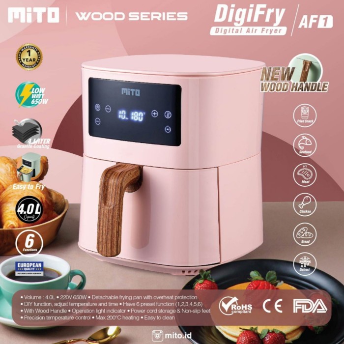 Fryer Digifry Mito Air Fryer Af1 4L