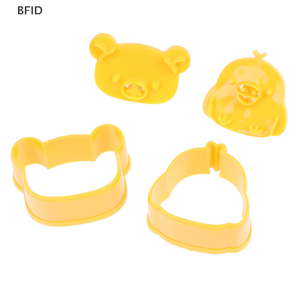 [BFID] 3pcs/set Cetakan Sandwich Beruang Lucu Roti Kue Biskuit Embossed Device Tools [ID]