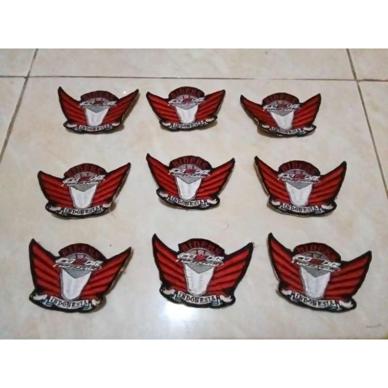 Emblem/patch bordiran Riders CB150R Indonesia