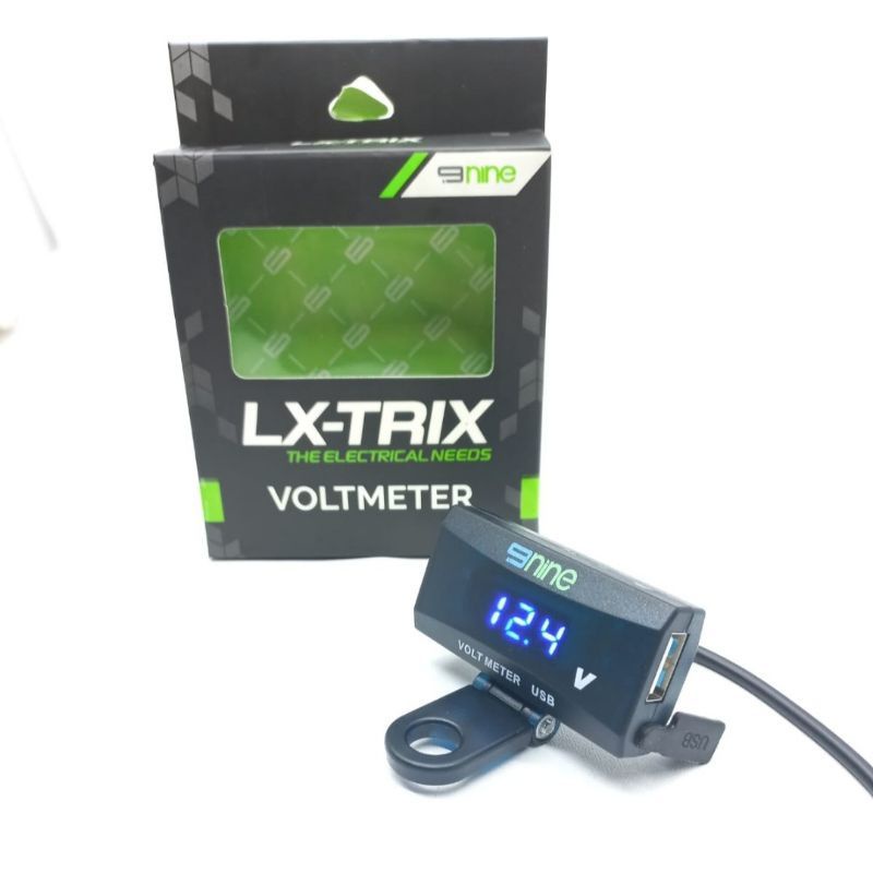Voltmeter charger di spion motor alat ukur aki charger motor