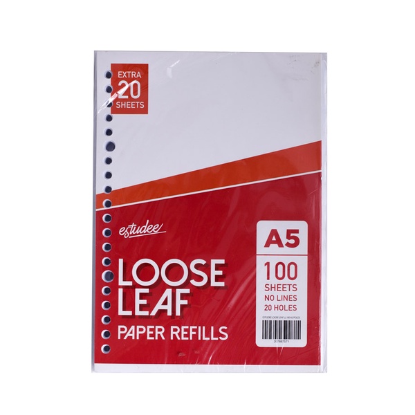 

GRAMEDIA BSD CITY - Estudee Loose Leaf Ll 100 A5 Polos