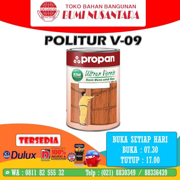 SALE ULTRAN VERNISH V09/ POLITUR KAYU PROPAN PERNIS PROPAN
