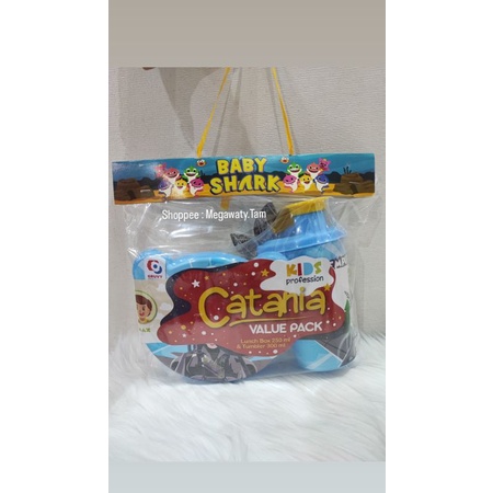 BIGGY LUNCH BOX CATANIA VALUE SET / TEMPAT BEKAL MAKAN + MINUM ANAK