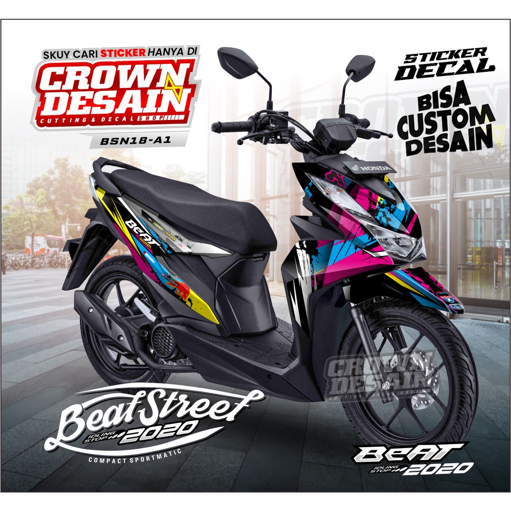 DECAL BEAT STREET NEW IMAGINE - STIKER DEKAL BEAT STREET NEW 2022 - BSN