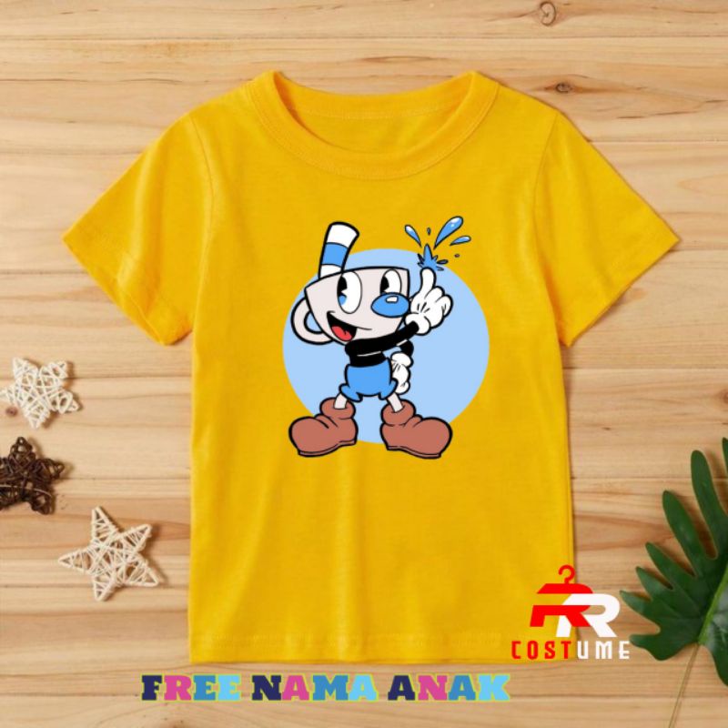 CUPHEAD BAJU ANAK KAOS ANAK KARAKTER CUPHEAD