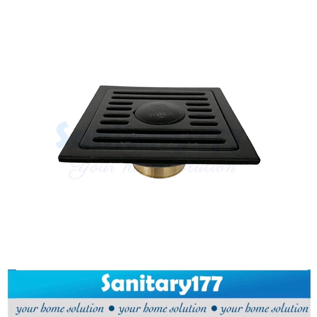 Saringan Got mesin cuci Stainless HITAM -Floor drain Stainless black tebal pembuangan air kamar mandi strainer drainer air bathroom selang mesin cuci