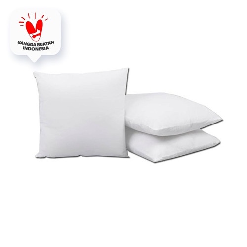 Bantal Sofa Premium Putih Polos 45x45 cm Isi Silicon / Dakron