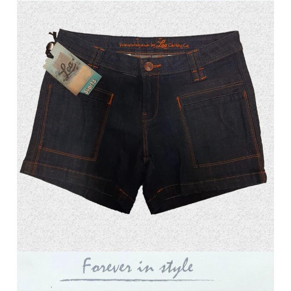 CELANA PENDEK-CELANA GEMES-LEA JEANS ORIGINAL  418.76.01.90 SHORT PANT ( STRETCH)