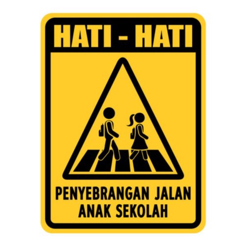 

Papan Jalan Rambu Penyebrangan Jalan Anak Sekolah - Kotak 45Cm X 60Cm