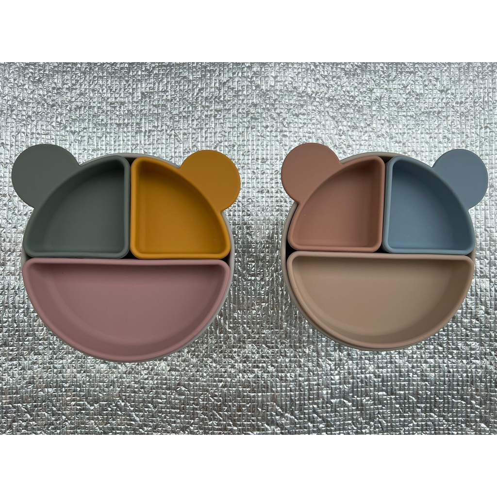 Ersie Mickey Shape Silicone Plate - Piring silikon mpasi untuk anak