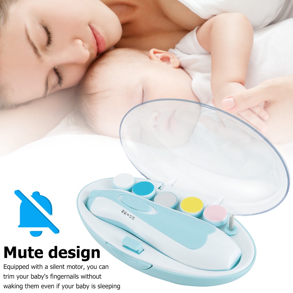 Gunting Kuku Elektrik Bayi dan Dewasa Electric Baby Nail Trimmer Set