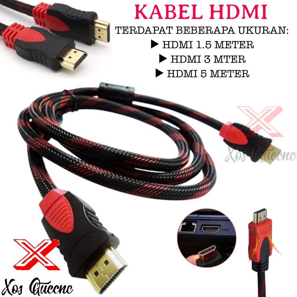 [XOQ] KABEL HDMI TO HDMI 1.5 METER 3 METER 5 METER HIGH QUALITY