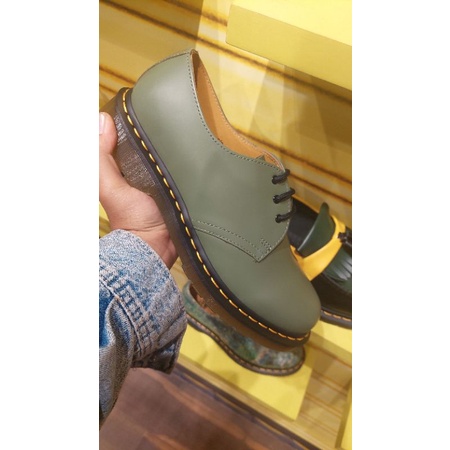 SALE SEPATU DOCMART DR MARTENS 1461 KHAKI GREEN 36 - 43 NEW ORIGINAL