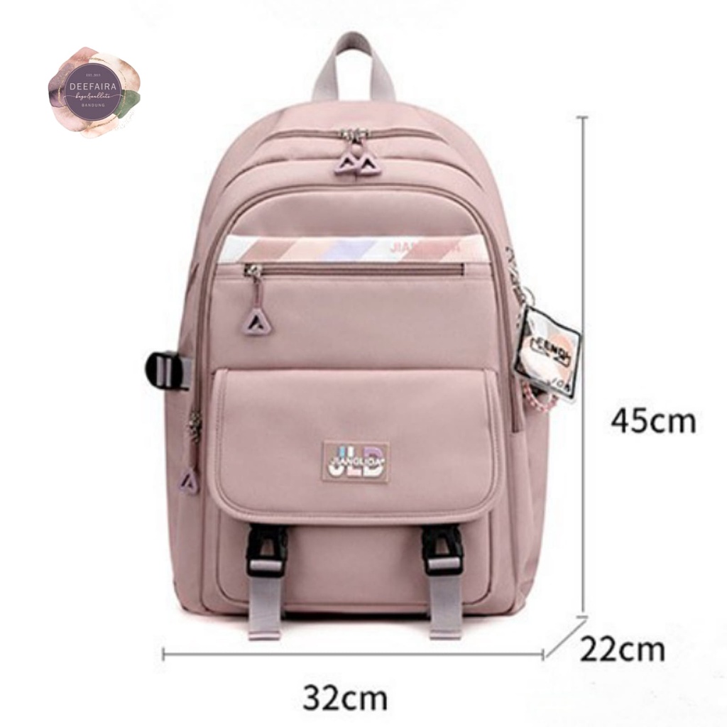 Tas Ransel Anak Perempuan Motif Kwai1 Free Botol Minum Backapack Untuk Anak Sd Smp &amp; Sma