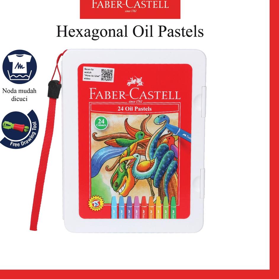 

Dijamin Asli Crayon Faber Castell Hexagonal Krayon Oil Pastel 24 Warna Free Perpect Drawing Tools