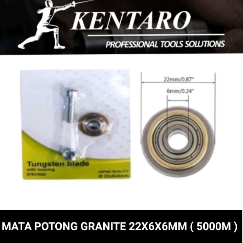 MATA POTONG GRANITE 22X6X6MM 5.000 METER KENTARO JAPAN QUALITY PRODUCT