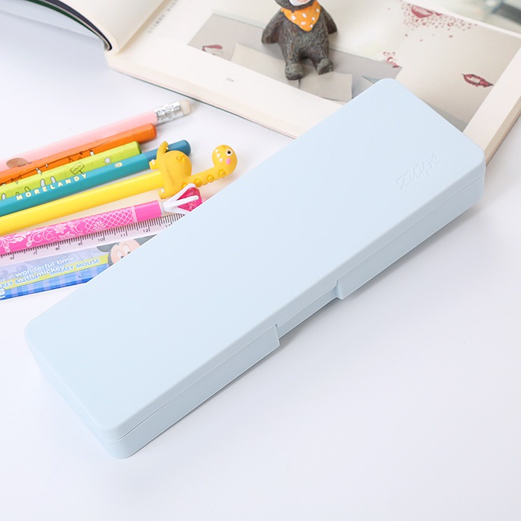 Kotak Pensil Pena Warna Pastel Case Persegi GM-ST0211