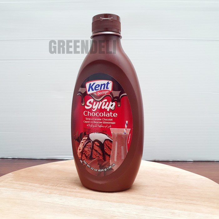

CHOCOLATE SYRUP / SIRUP COKELAT KENT BORINGER 624 GRAM