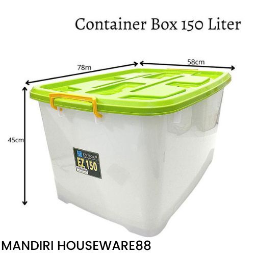 Jual Ezy Box Container Box Plastik 150 Liter Kotak Penyimpanan BESAR ...