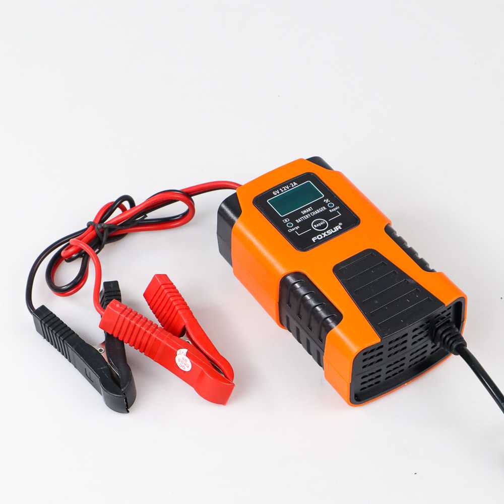 FOXSUR Charger Aki Mobil Motor Mainan Lead Acid Smart Battery Charger 6V/12V 4-40Ah - FBC06